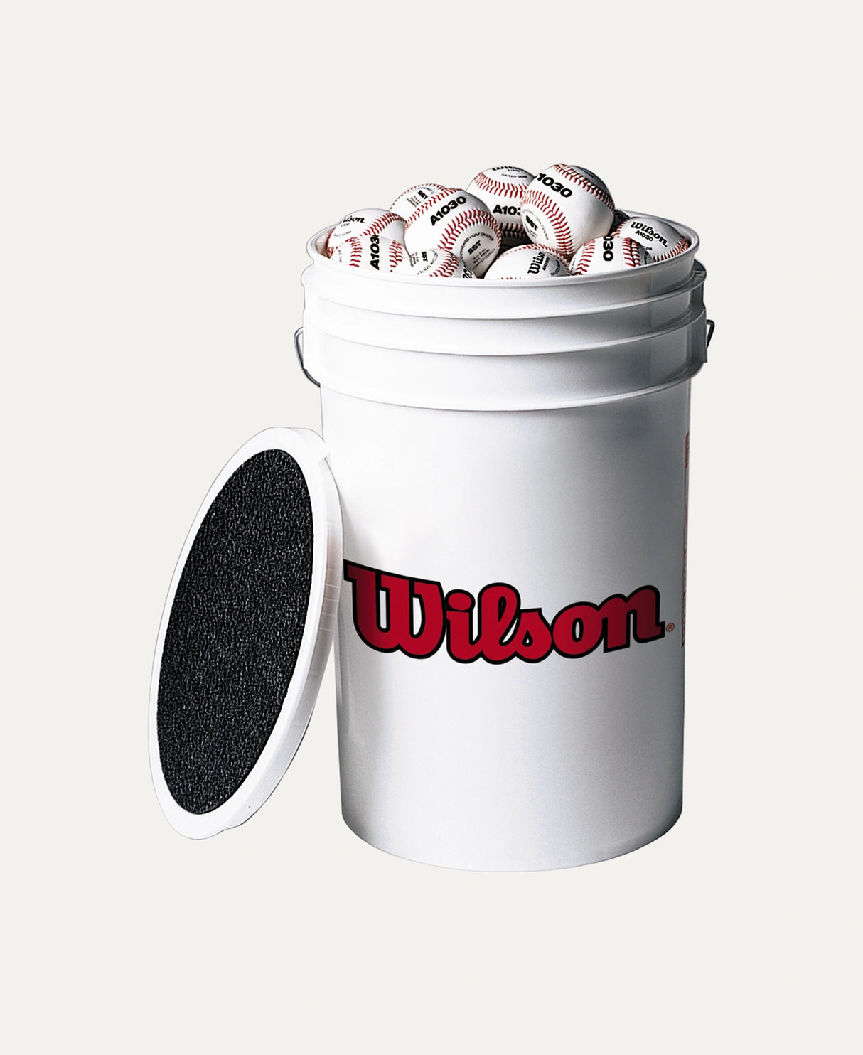 New Wilson A1030 Baseballs in Bucket - 3 Dozen