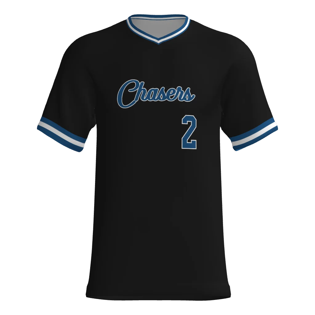 Storm Chasers Black V-Neck Champro Game Jersey