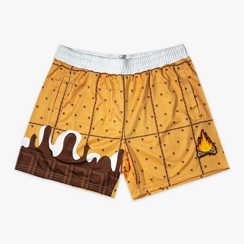 New Baseball Lifestyle 101 Campfire Shorts - Adult Large