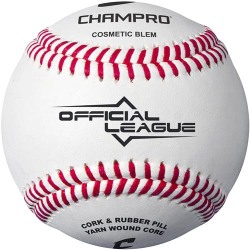 Champro Official League Leather Cosmetic Blem Baseball CBB-200D 1DZN