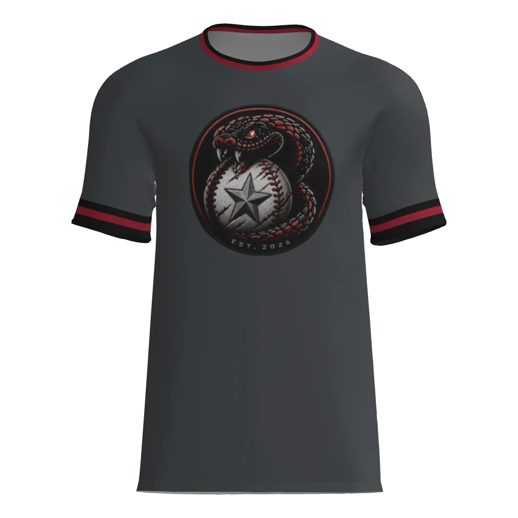 Lone Star Vipers Short Sleeve Dri-Gear Sublimated T-Shirt - Grey