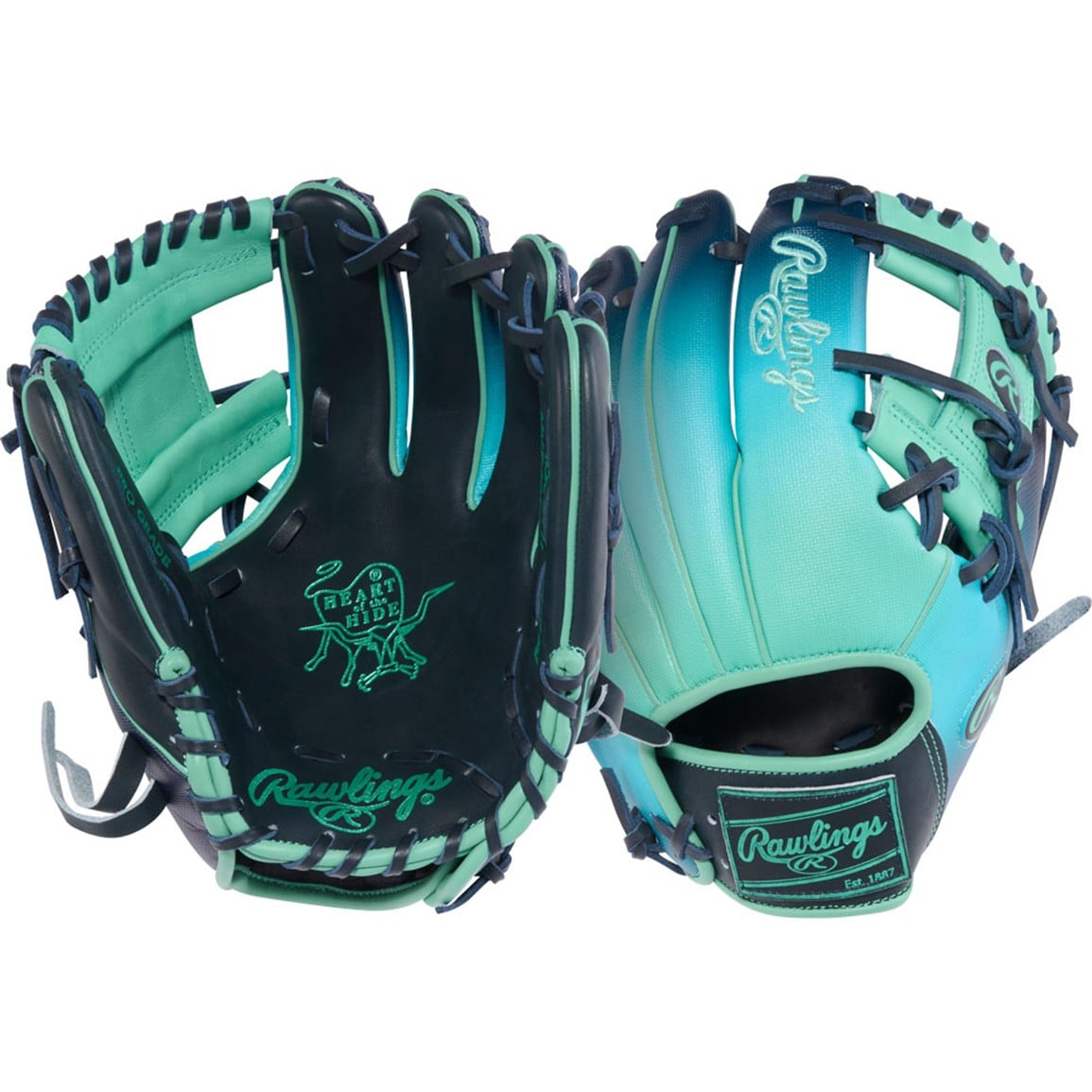 New Rawlings Heart of the Hide Fun Burst 2.0 11.5in Infield Glove