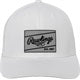 New Rawlings White Laser Performance Patch Snapback Hat