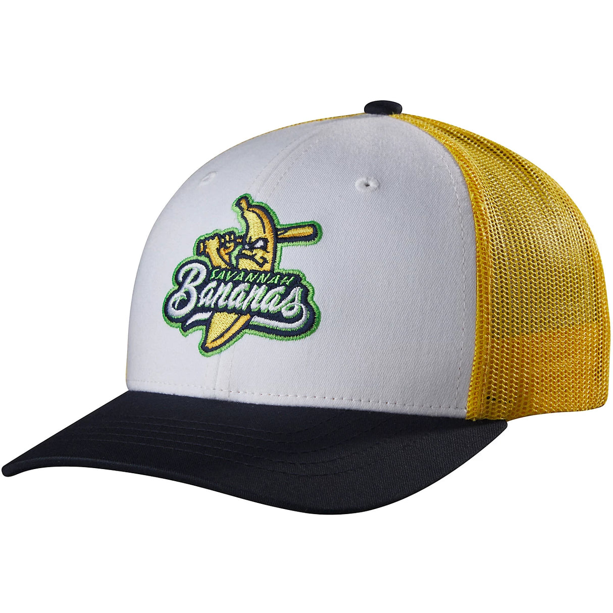 New EvoShield Savannah Bananas Tri-Color Trucker Hat - OSFM