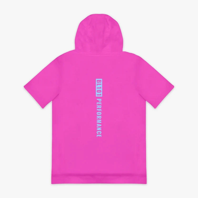 New BSBL-SZN Short Sleeve Hoodie V3 Cotton Candy Pink - Adult Medium