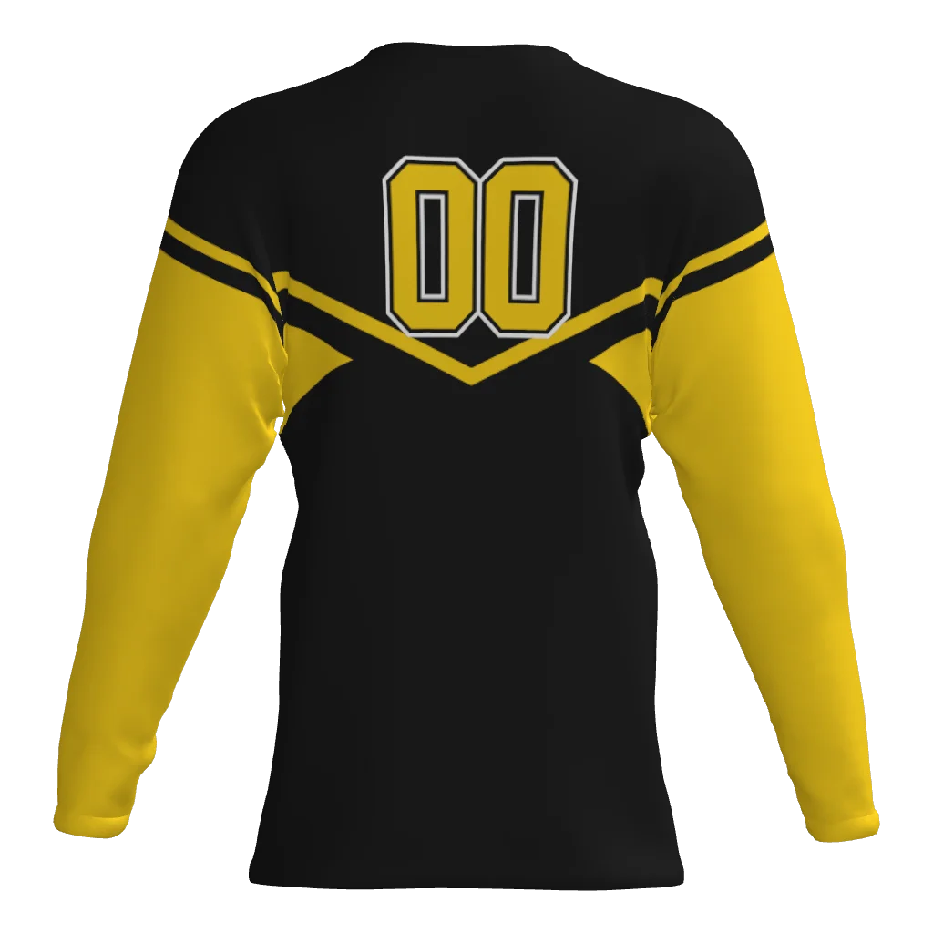 Yellow Jackets Player Long Sleeve Dri-Gear Sublimated Tee Shirt