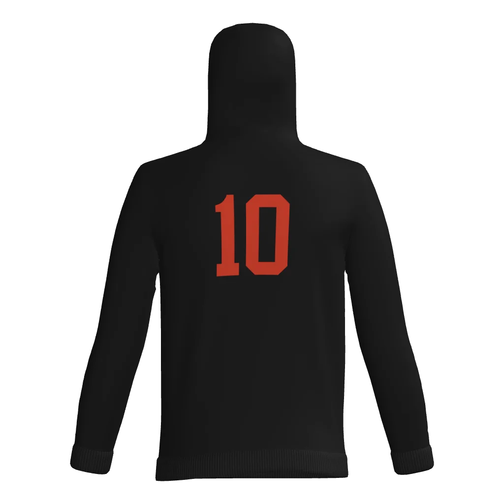 Outlaws 60/40 Cotton Blend DTF Fleece Hoodie W/ Number