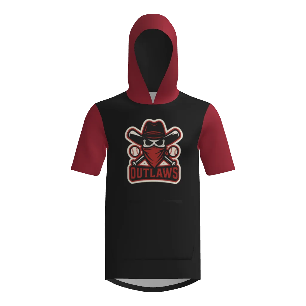 Outlaws Short Sleeve Sublimated Hoodie
