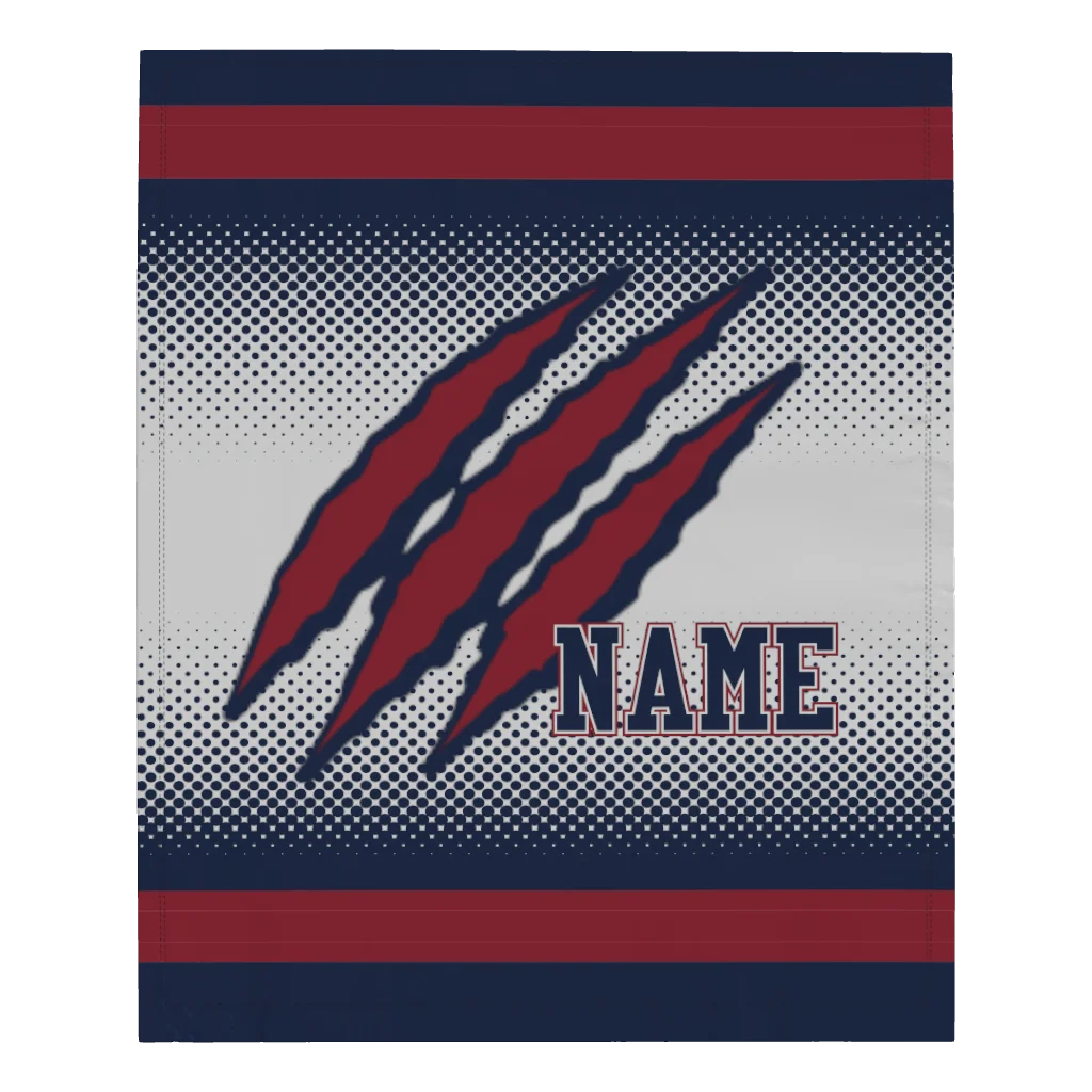 Raptors Microfleece Blanket - 50" W X 60" L - With Name or Number