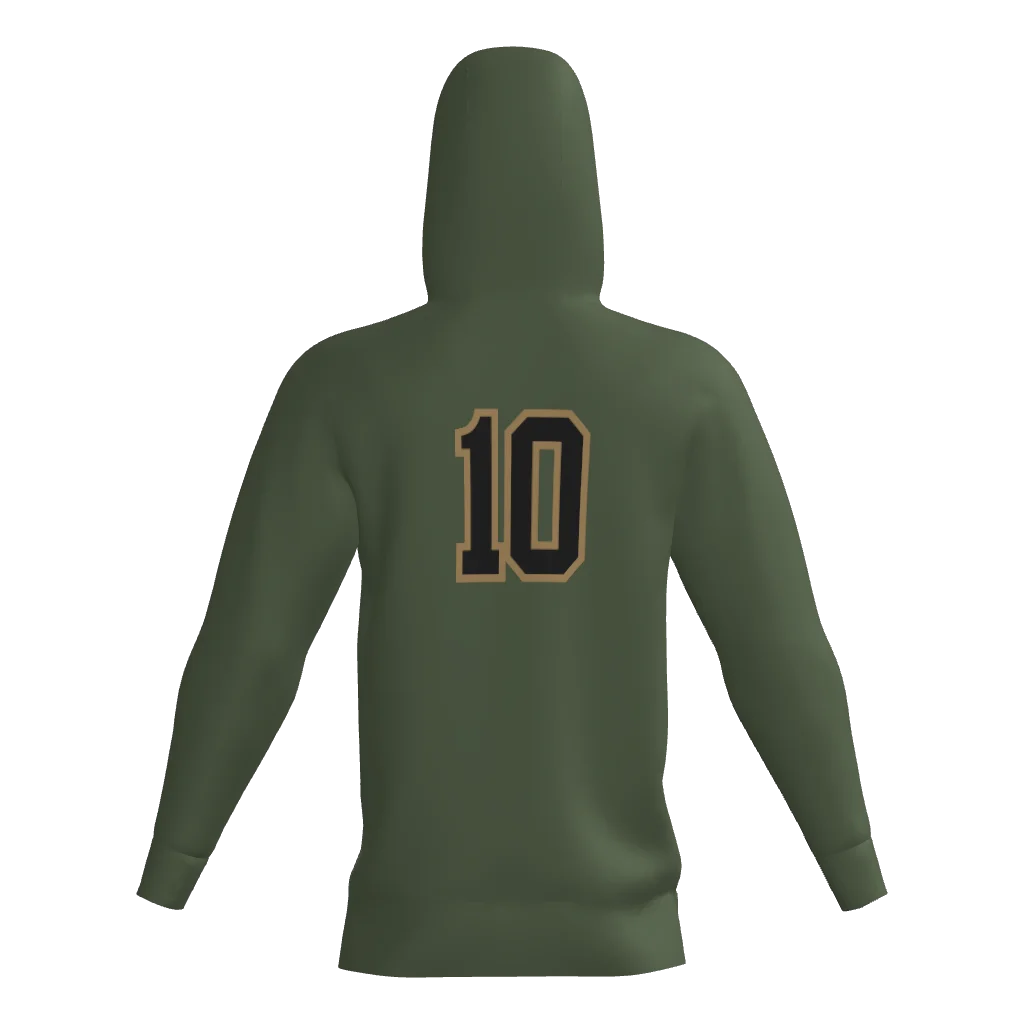 Recruits Sublimated Fleece Hoodie W/ Number