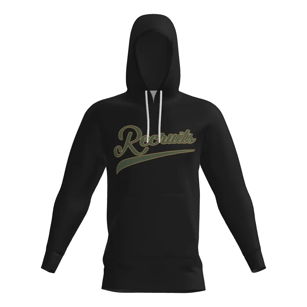 Recruits Sublimated Fleece Hoodie W/ Number