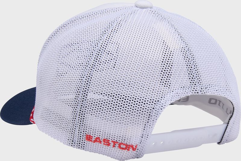 New Easton Vintage Rope Hat, White/Navy/Red