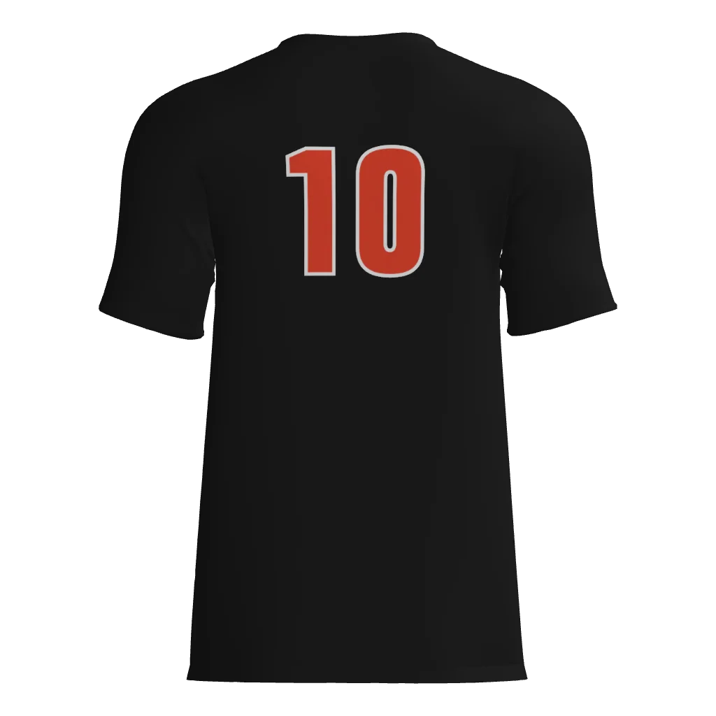 Sevier Heat Short Sleeve Dri-Gear Sublimated Tee Shirt - Black