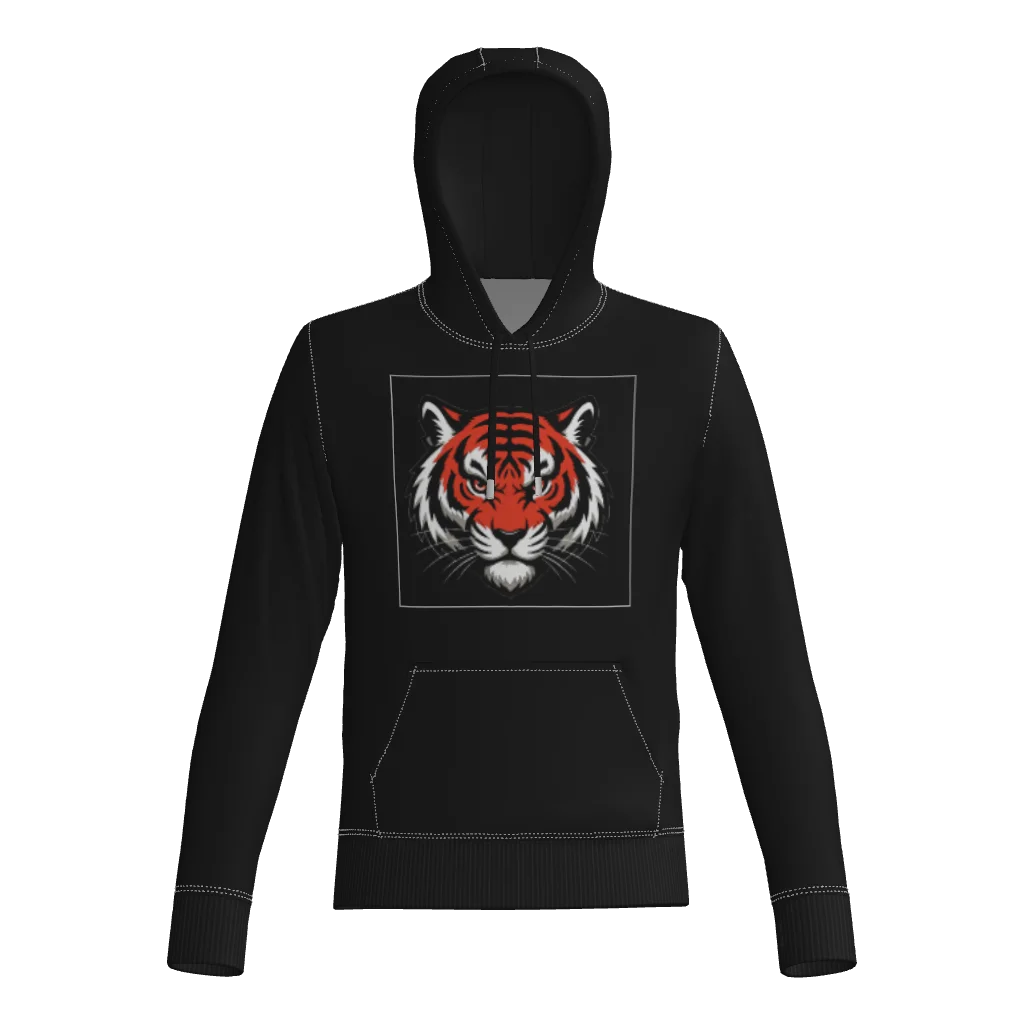 Tigers 60/40 Cotton Blend DTF Fleece Hoodie W/ Number