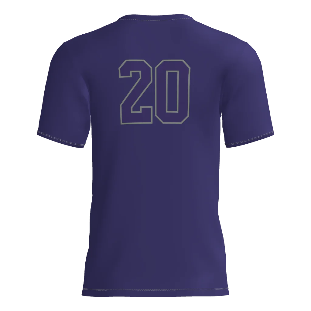 Alcoa Vipers Purple Short Sleeve Dri-Gear DTF Tee Shirt W/Number