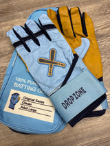 Drop Zone Original Series Long Cuff Batting gloves - Glacier Blue