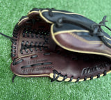 Used Mizuno MVP Prime 11.5in Trapeze Web Baseball Glove - Black/Cherry
