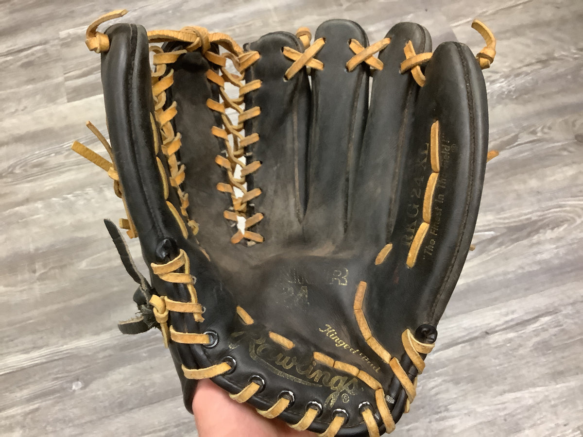 Used Rawlings RKG 24 XL 13in Trapeze Web Outfield Glove