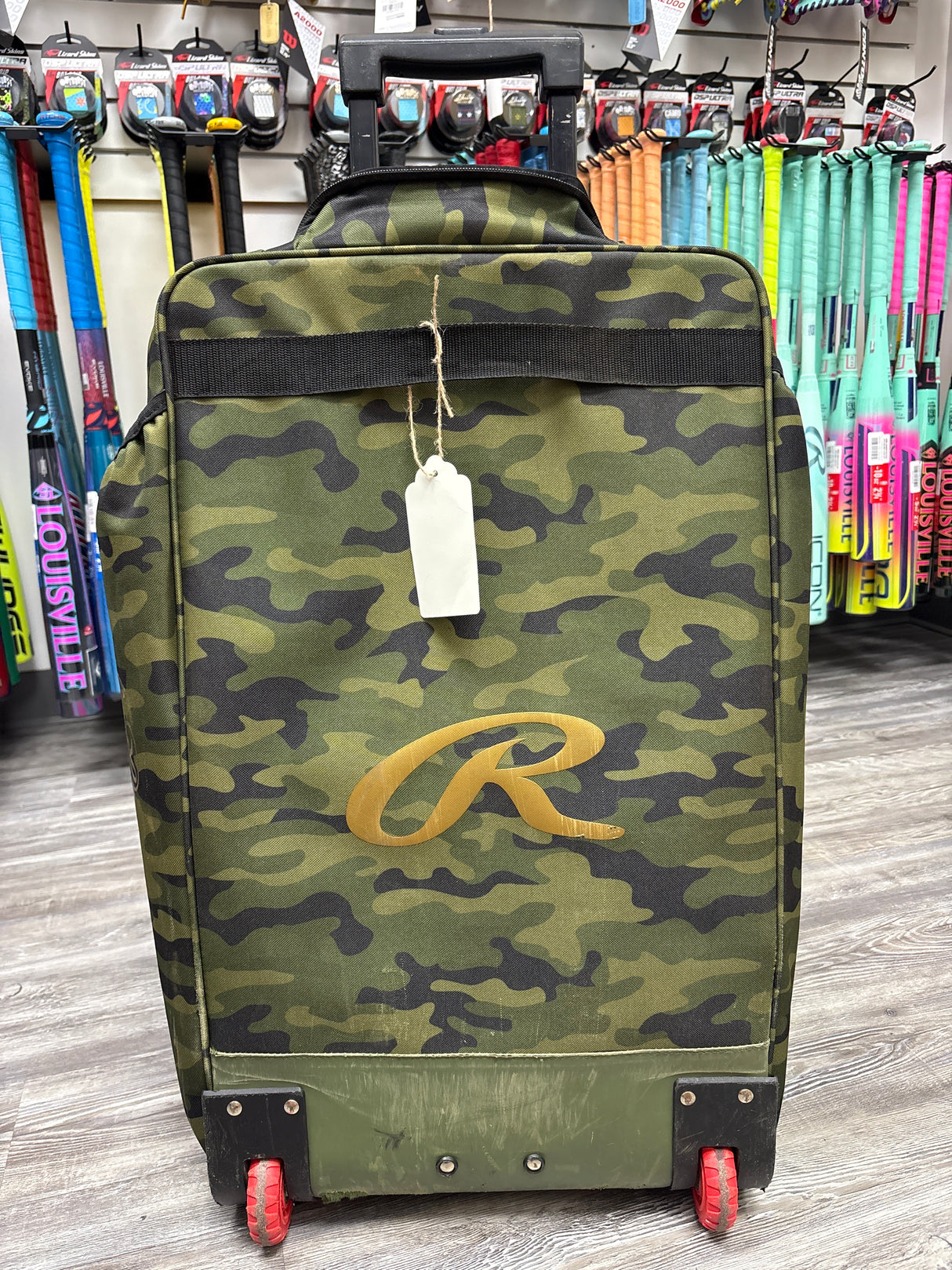 Used Rawlings Gold Collection Wheeled Bag - Camo