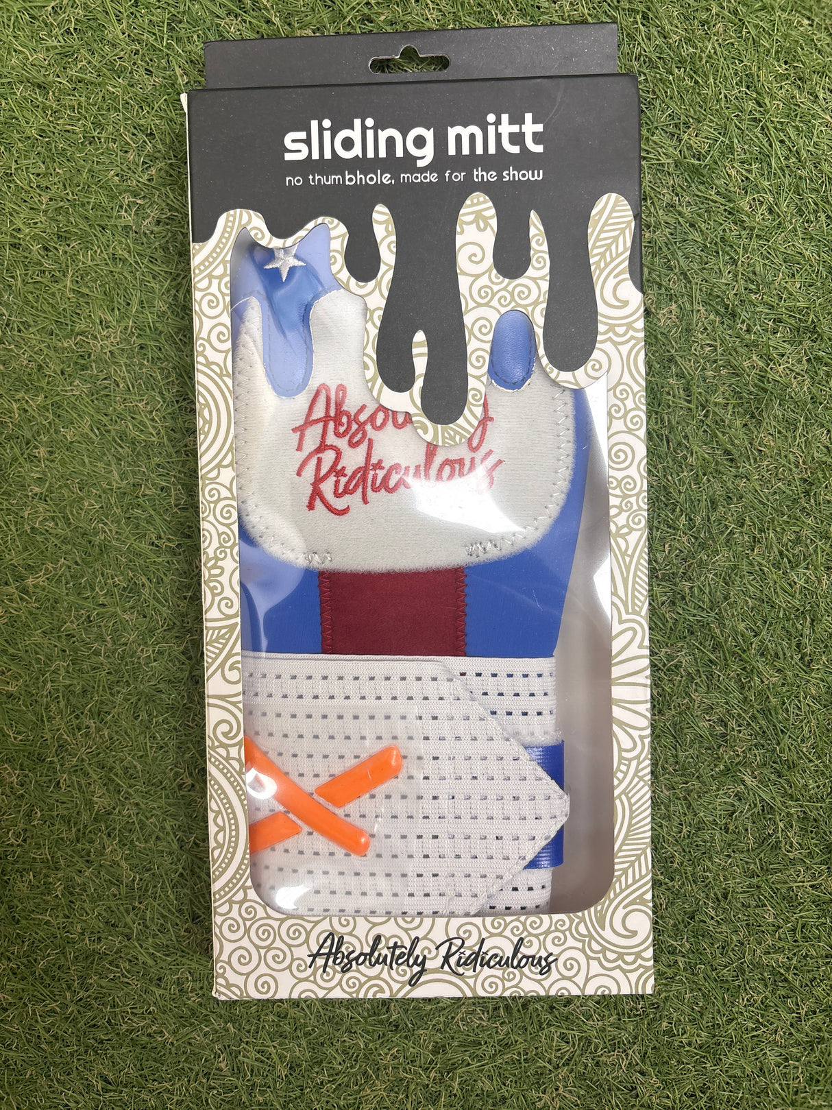 Absolutely Ridiculous Adult Sliding Mitt - Blue Stars