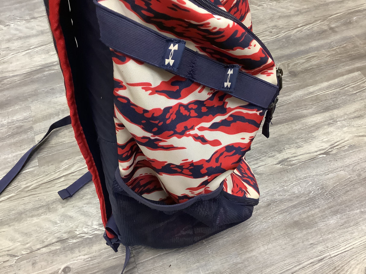 Used Under Armor Utility Baseball Print Backpack