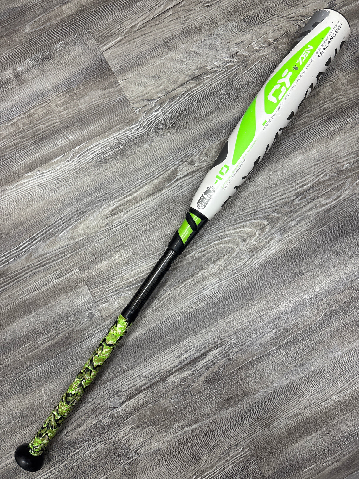 Used 2017 DeMarini Green Zen "The Goat" 32/22 USSSA Certified Drop 10