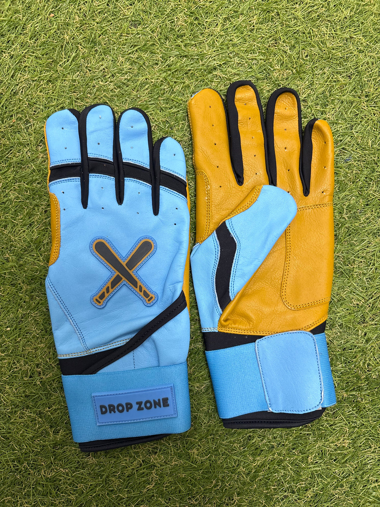 Drop Zone Original Series Long Cuff Batting gloves - Glacier Blue