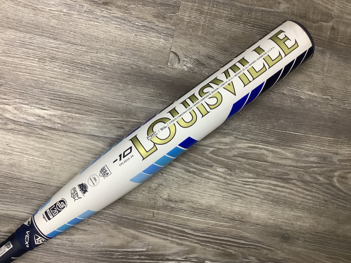 Used 2024 Louisville Slugger LXT 31/21 USSSA Certified Drop 10 Fast Pitch Bat