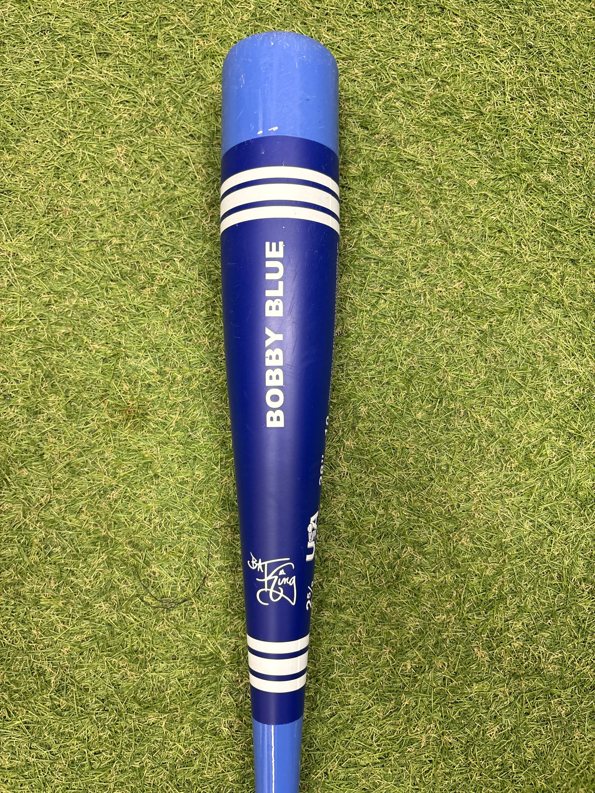 Used 2025 Victus "Bobby Blue" Crayon Bat 28/18 USA Bat Certified Drop 10