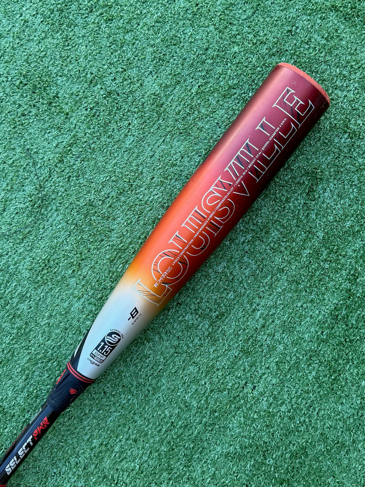 Used 2023 Louisville Slugger Select Pwr 30/22 USSSA Certified Drop 8