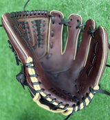 Used Mizuno MVP Prime 11.5in Trapeze Web Baseball Glove - Black/Cherry