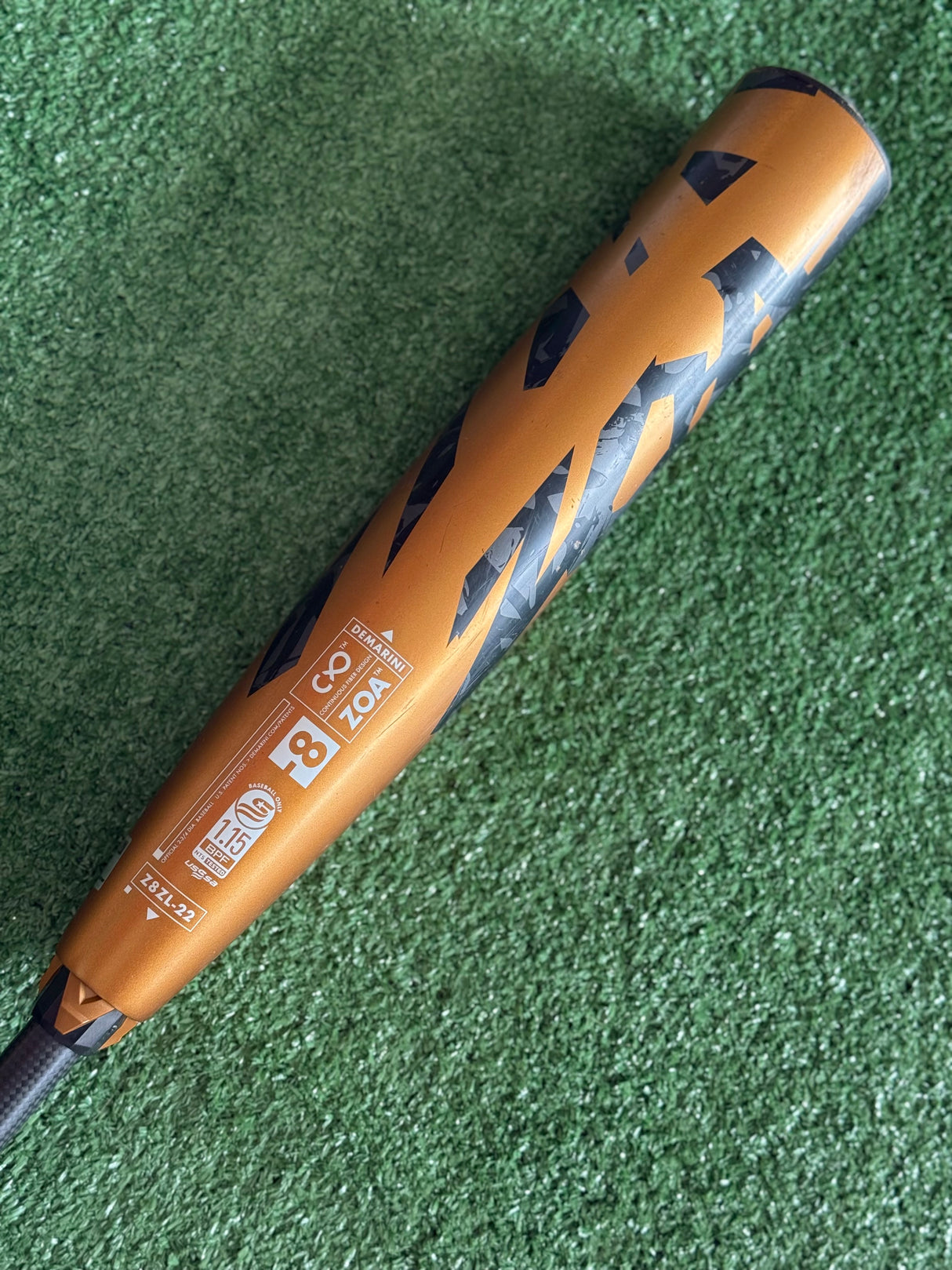 Used 2022 DeMarini Zoa 31/23 USSSA Certified Drop 8