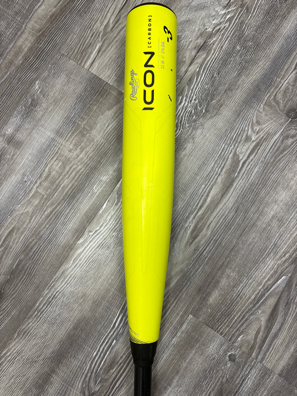Used 2023 Rawlings Icon “Glow Stick” 33/30 BBCOR Certified Drop 3