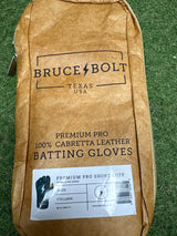Bruce Bolt Original Series Green Short Cuff Batting Gloves