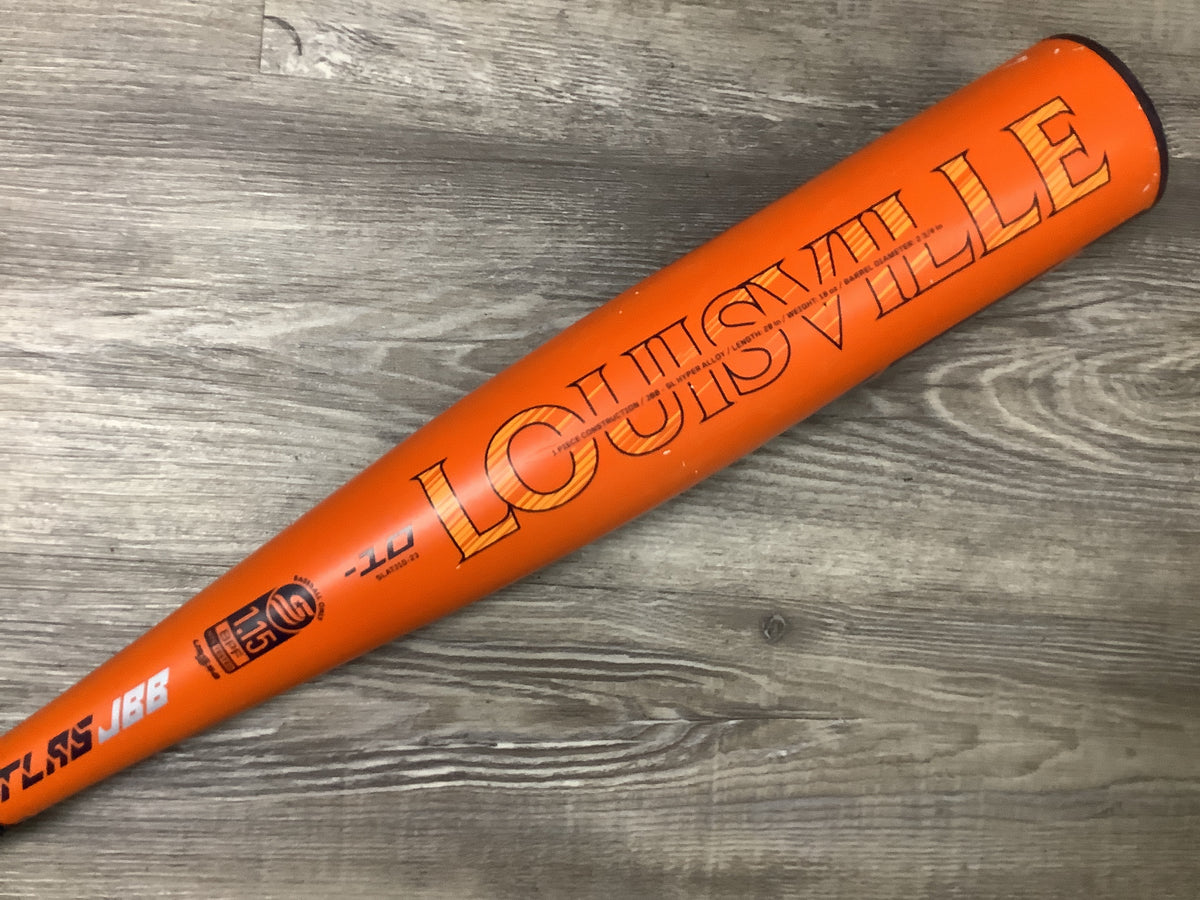 Used 2023 Louisville Slugger Atlas JBB 28/18 USSSA Certified Drop 10