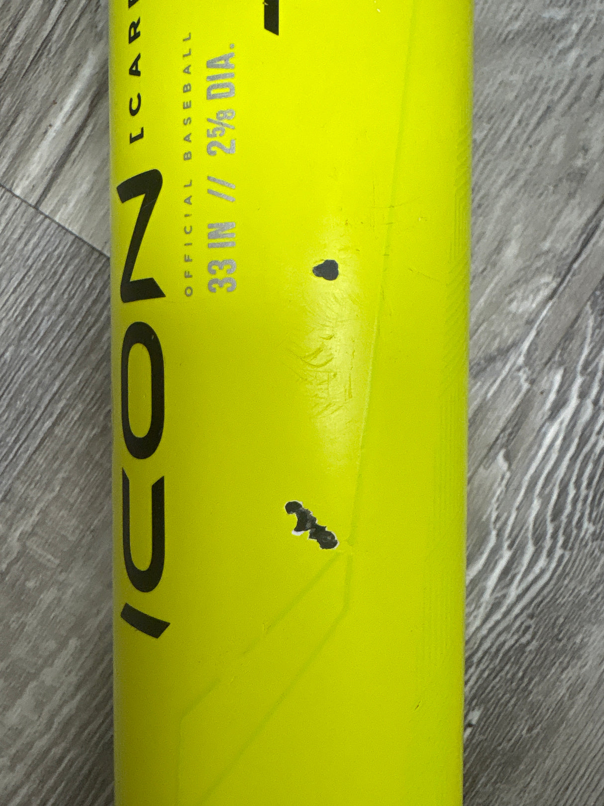 Used 2023 Rawlings Icon “Glow Stick” 33/30 BBCOR Certified Drop 3