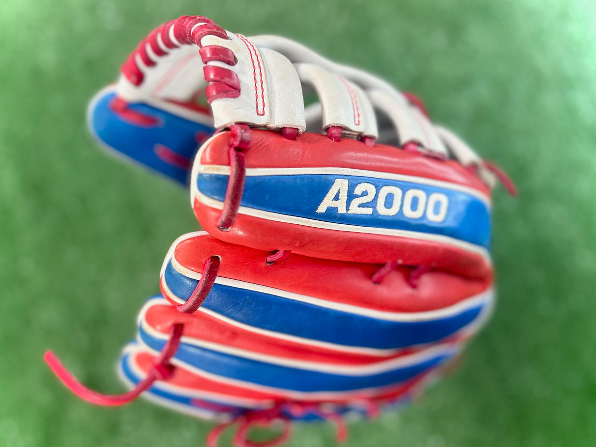 Used Wilson A2000 'MERICA 13in Slow Pitch Softball Glove