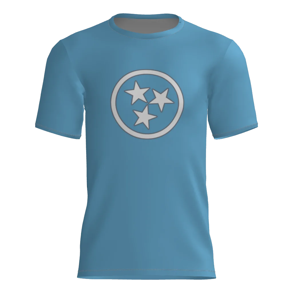 Tristar Elite Blue Short Sleeve Dri-Gear DTF Tee Shirt W/Number