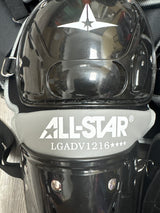 New All-Star Black Ages 12-16 Catchers Gear Set