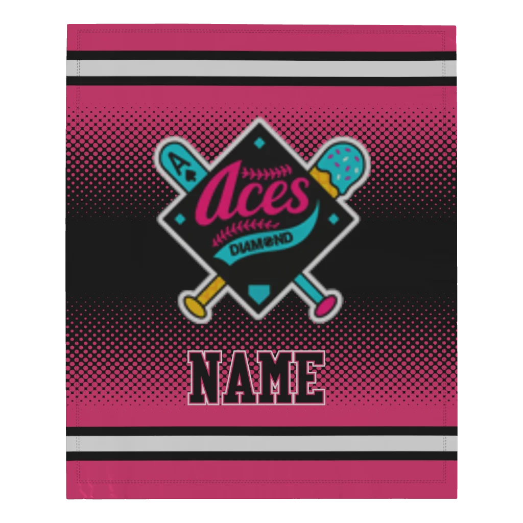 Diamond Aces Microfleece Blanket - 50" W X 60" L)