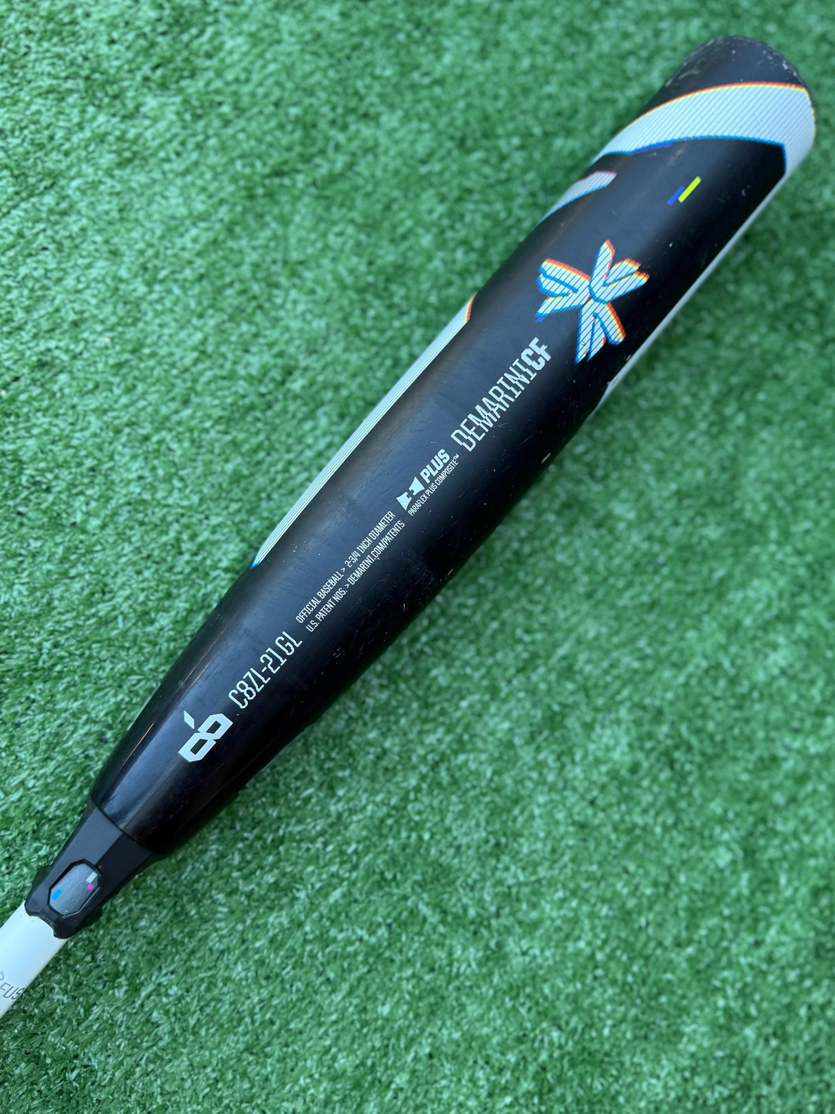 Used 2021 DeMarini CF Glitch 31/23 USSSA Certified Drop 8