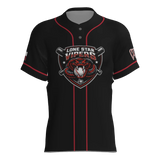 Lone Star Vipers 2-Button Game Jersey - Black