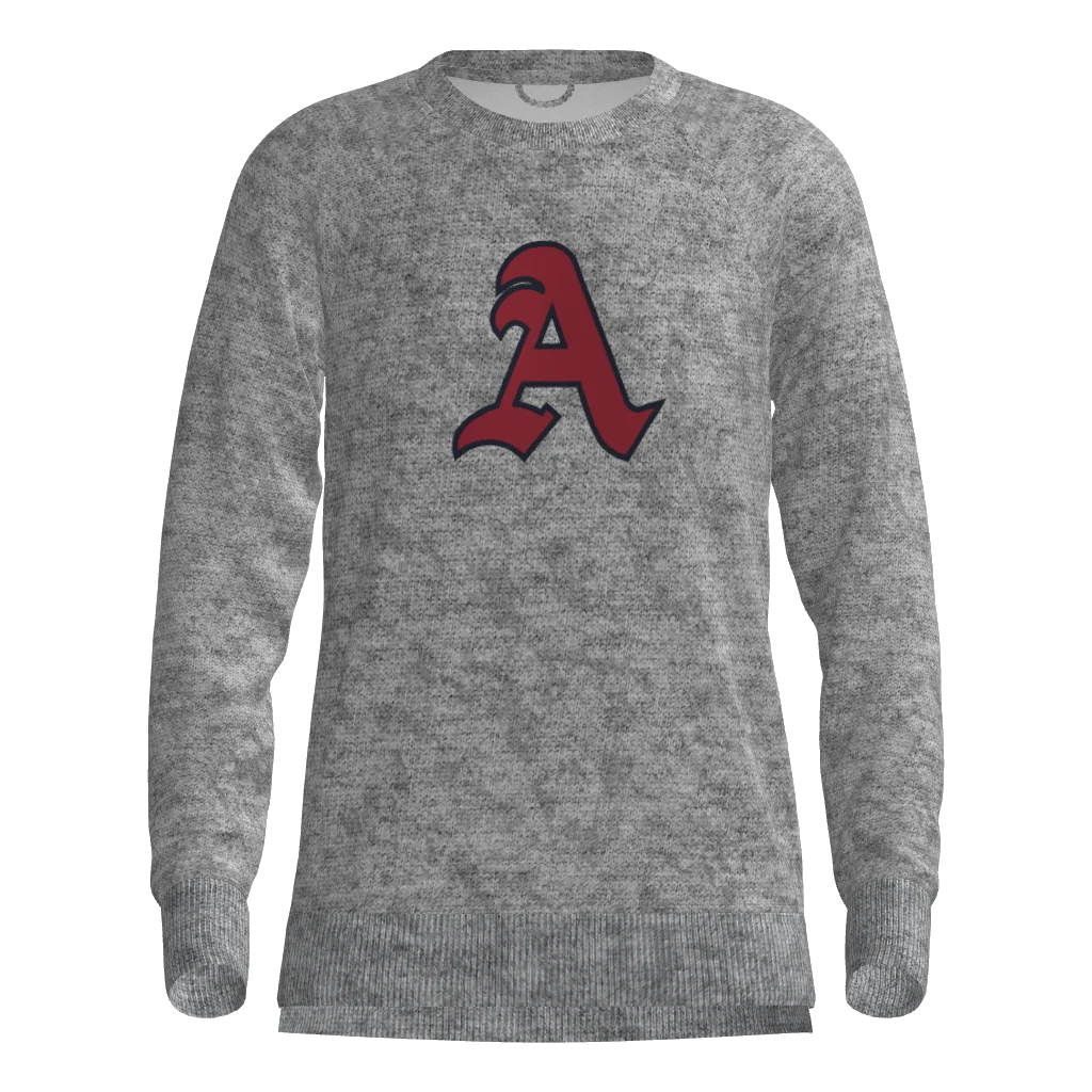 Carter Braves Victory Fleece Women's Split Hem Crew Neck Sweatshirt