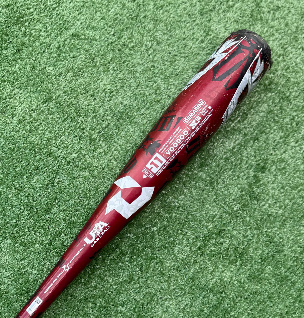 Used 2023 DeMarini Voodoo 28/17 USA Bat Certified Drop 11