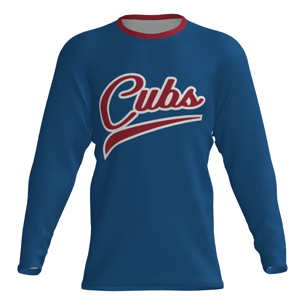 Sandlot Cubs Long Sleeve Dri-Gear Sublimated T-Shirt