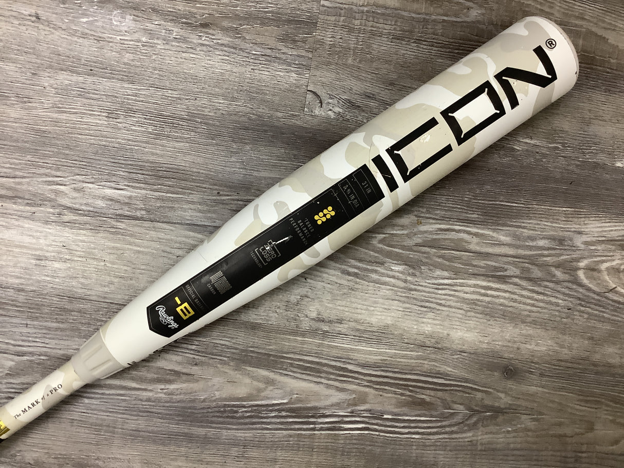 Used 2025 Rawlings Icon 31/23 USSSA Certified Drop 8