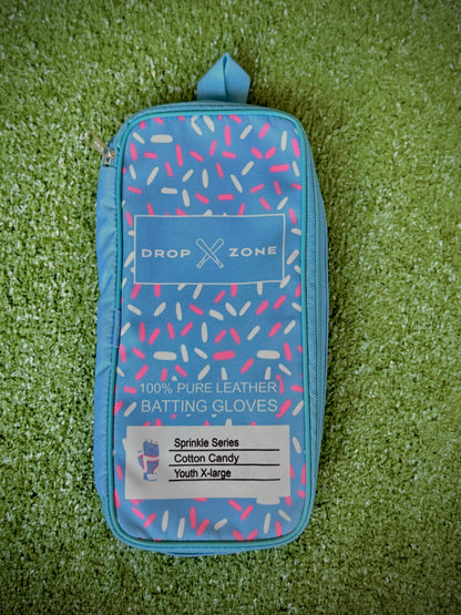 Drop Zone Sprinkle Series Short Cuff Batting Gloves - Cotton Candy