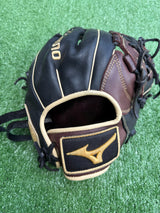 Used Mizuno MVP Prime 11.5in Trapeze Web Baseball Glove - Black/Cherry