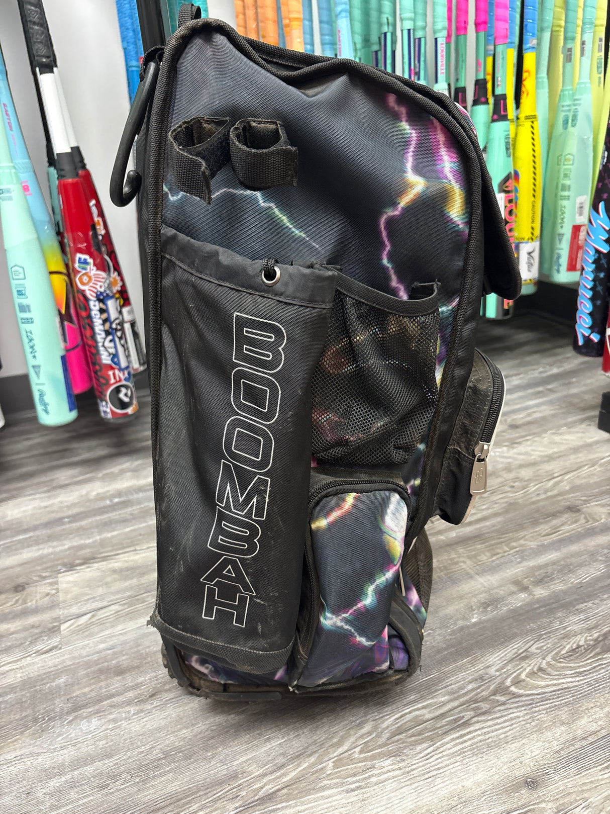 Used Boombah Roller Bag - Neon Lightning