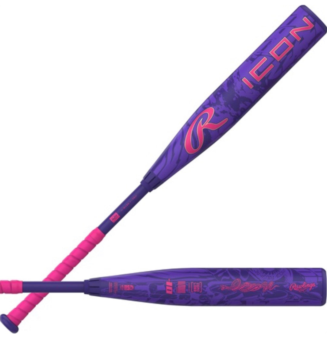 New 2027 Rawlings Icon (-10, -8, -5) 2 ¾” USSSA Baseball Bat